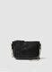 Girls' Black Shoulder Bag with Metallic Details_0