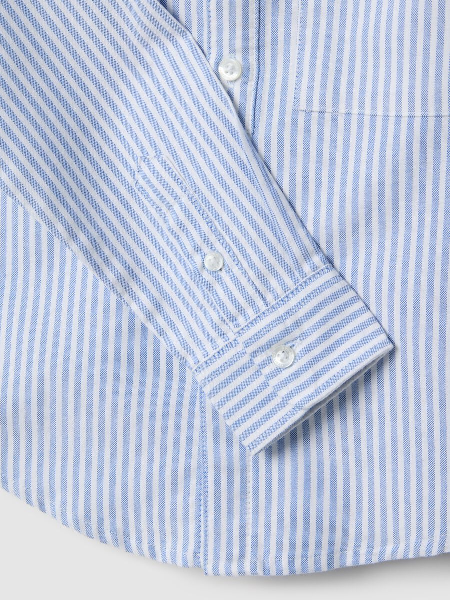 Boys' regular fit multicoloured stripe pure cotton shirt_3