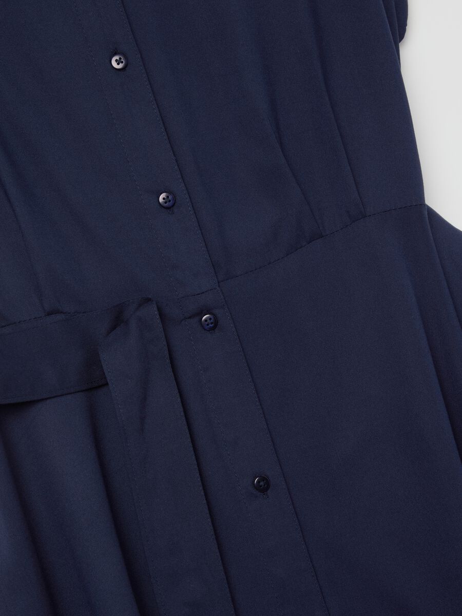Long shirt dress with belt_5