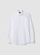 White pure cotton slim-fit shirt_0