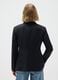 Black regular fit viscose blend blazer_2