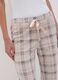 Fleece pyjama trousers with check pattern_2