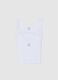 Twin pack of white cotton vests for boys, regular fit_2