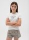 Girls&rsquo; white regular-fit T-shirt in 100% cotton with print_0