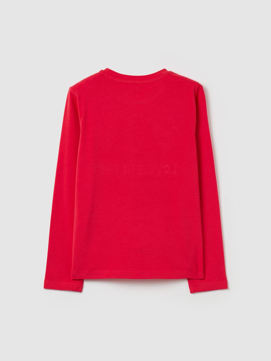 T-shirt con cuori di paillettes e ricamo in lurex_1