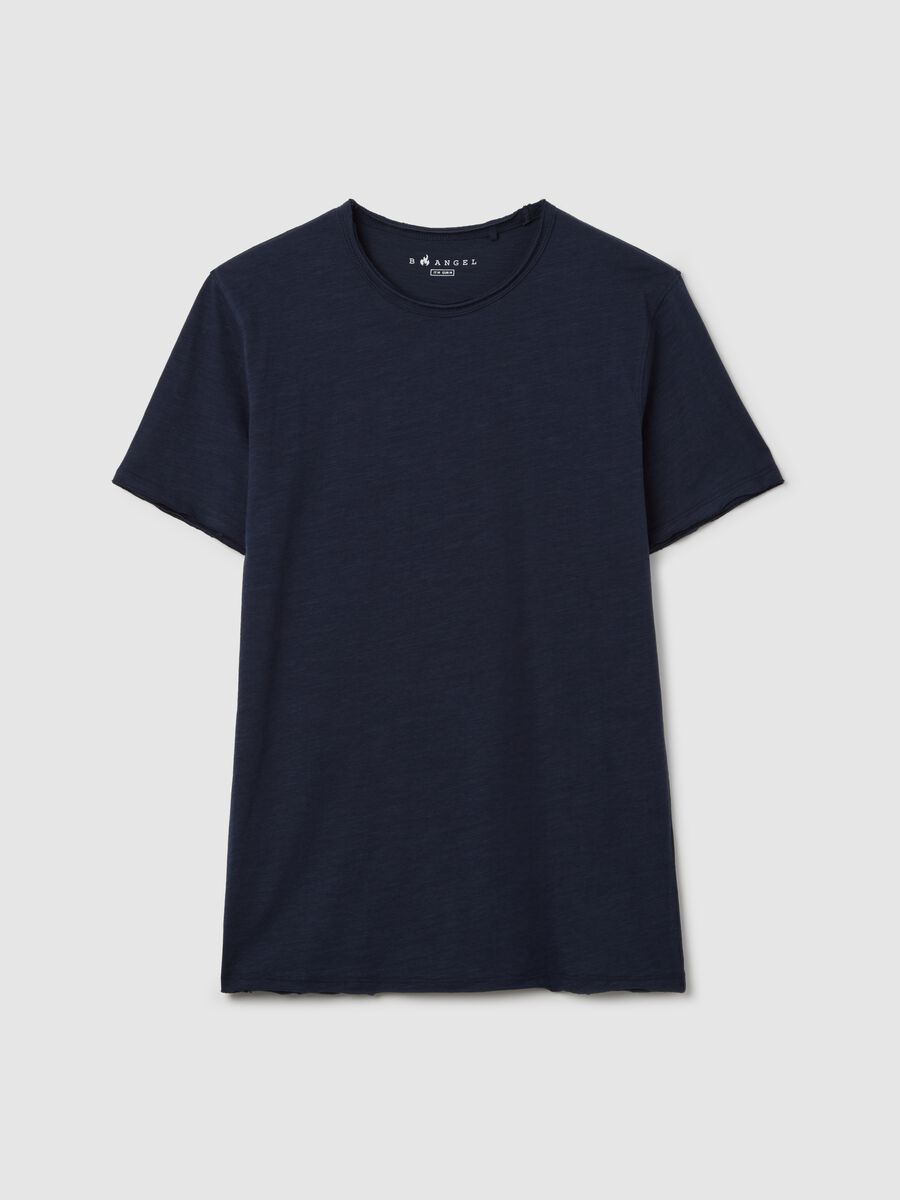 Cotton T-shirt with round neck_4