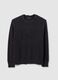 Black pure cotton oversized sweater_4