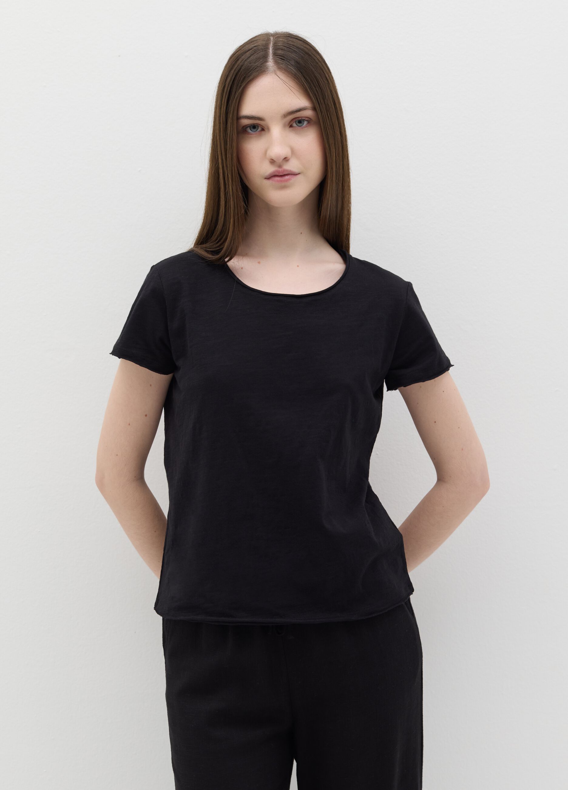 Slub jersey T-shirt