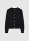 Black Regular Fit Cardigan with Buttons_4