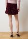 Red Velvet Miniskirt with Sequins_2