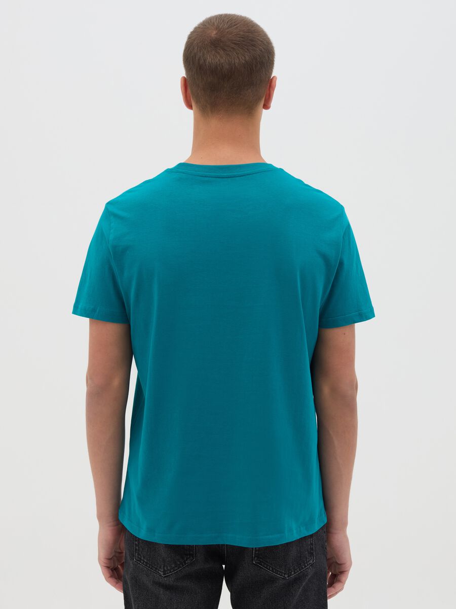 Teal South Dakota Print T-shirt by OVS_3