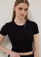 Black ribbed fitted stretch-cotton T-shirt_3