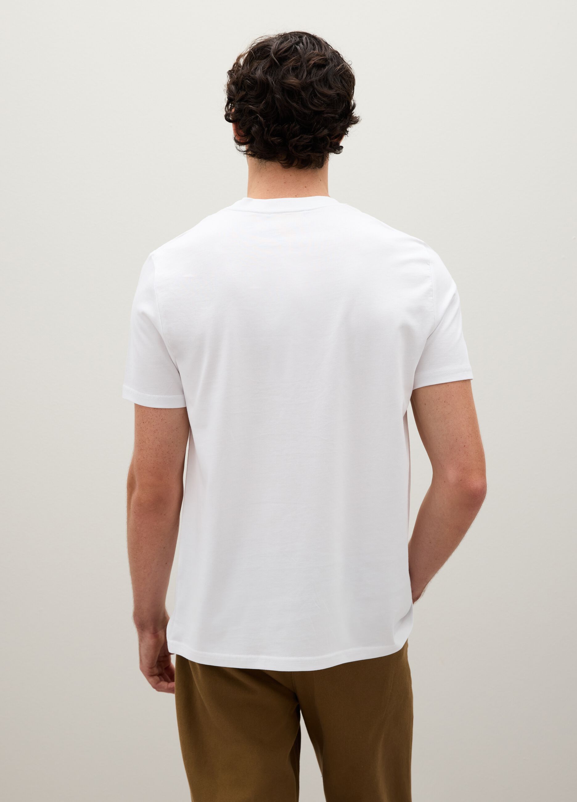 White pure cotton T-shirt