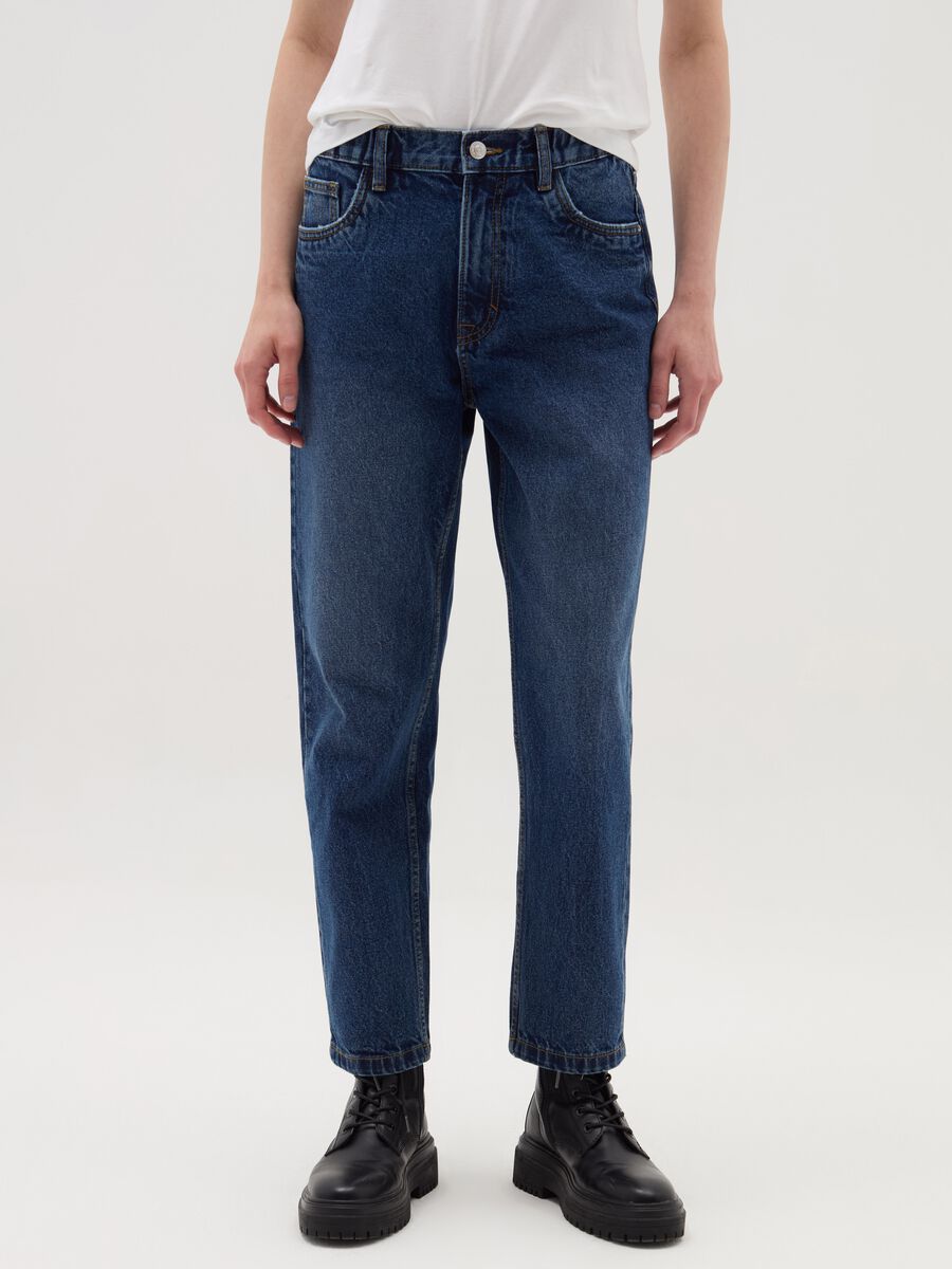 Mum-fit acid wash jeans_1