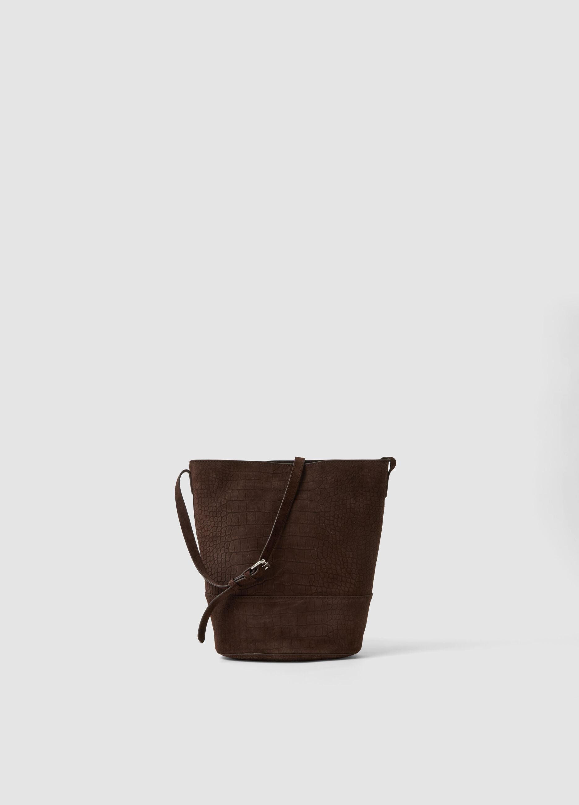 Brown genuine leather bag
