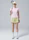 Pink ALTAVIA COURT performance polo in stretch cotton_0