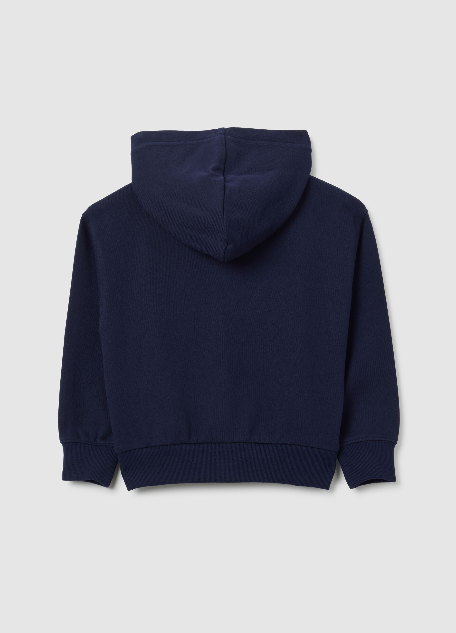 Girl's blue pure cotton sweatshirt regular fit