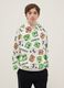 Multicolour cotton blend Minecraft hoodie for boys_0