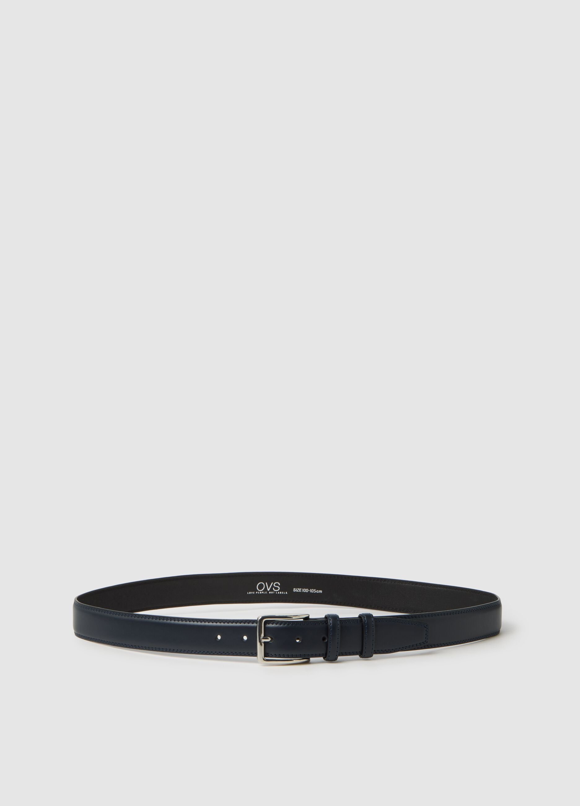 Blue Genuine Leather Belt