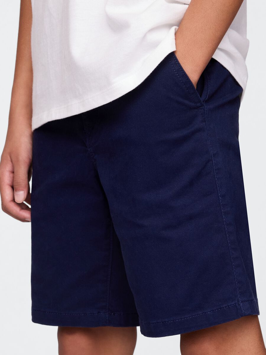 Casual Navy Blue Bermuda Shorts_3