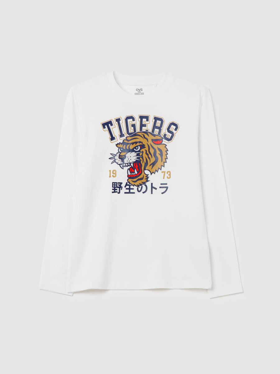 T-shirt a maniche lunghe stampa "Tigers 1973"_3