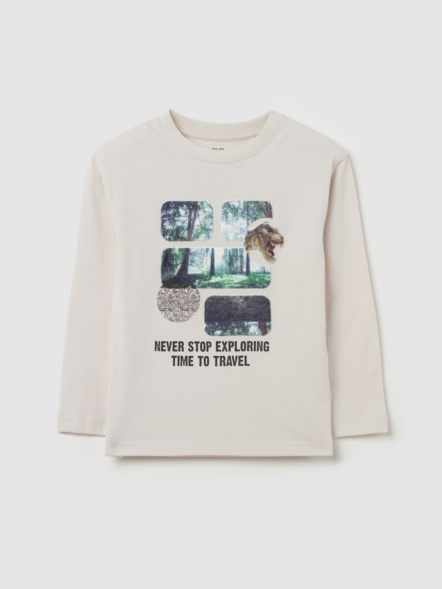 "Time to Travel” T-shirt with long sleeves_0