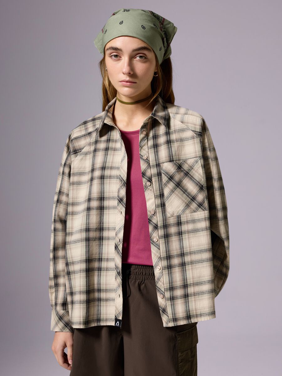 Camicia in cotone check con tasca ALTAVIA WITH DEBORAH COMPAGNONI_1