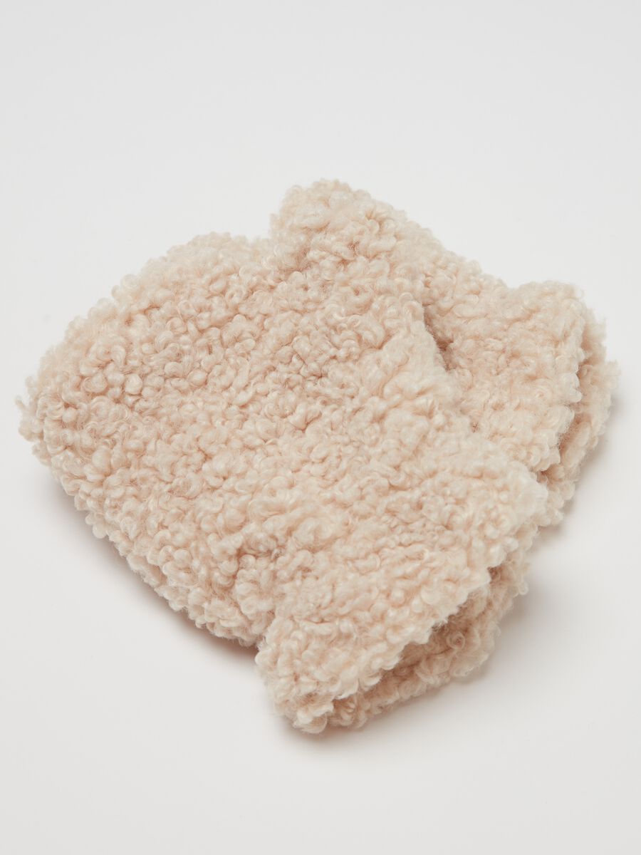 Half-finger gloves in sherpa_1