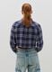 Crop shirt in check flannel_3