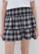 Check tiered miniskirt_1