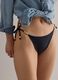 Black stretch bikini bottoms with tie sides_3