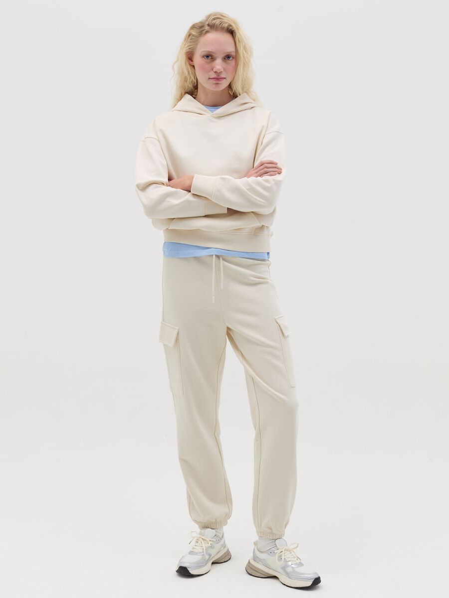 French terry sweatshirt with hood_1