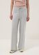 Grey pure cotton baggy jogger trousers_1