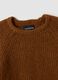 Brown regular-fit ribbed stretch-wool jumper_5