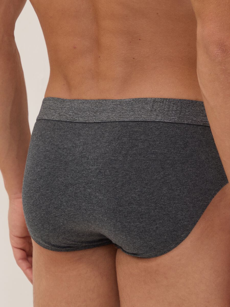 Pack of five multicoloured organic cotton briefs_2