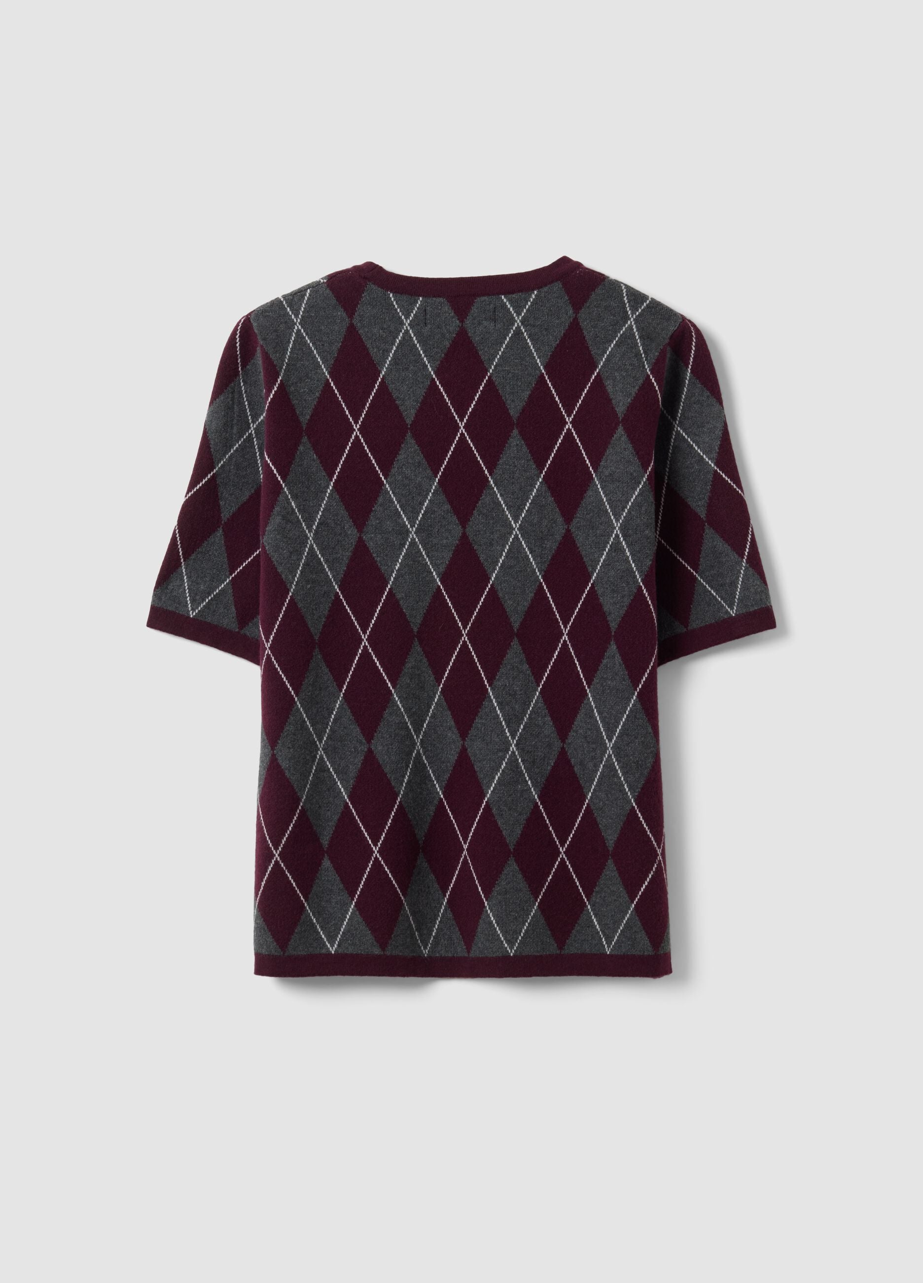 Maglia multicolor a rombi con girocollo regular fit