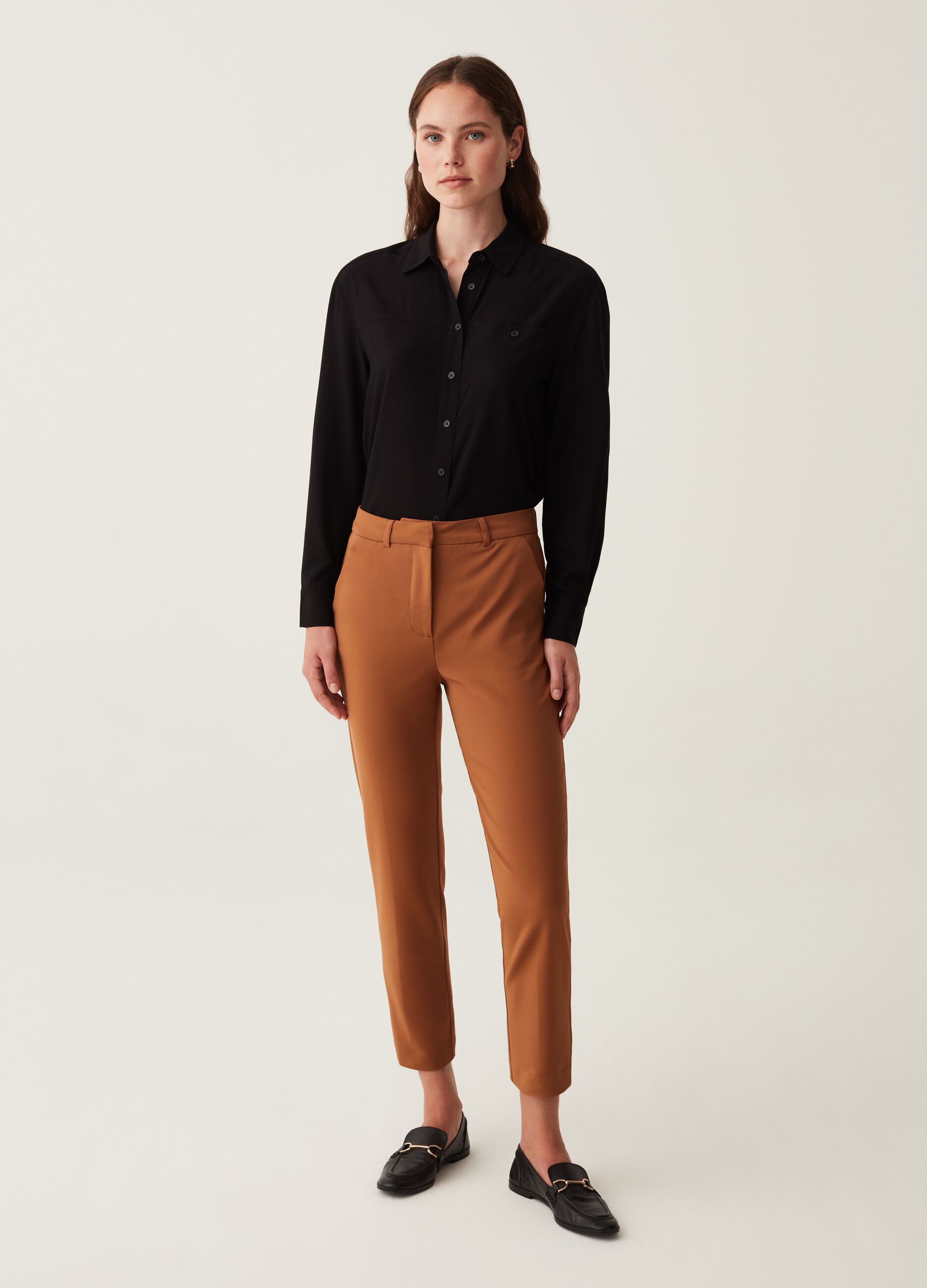 Pantaloni a sigaretta cropped_0
