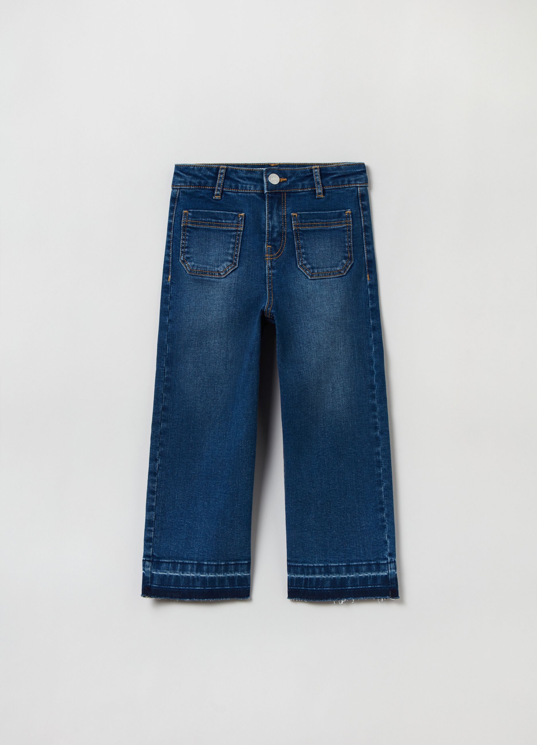 Jeans straight fit con tasche_0