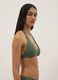 Top bikini elasticizzato verde a triangolo_3