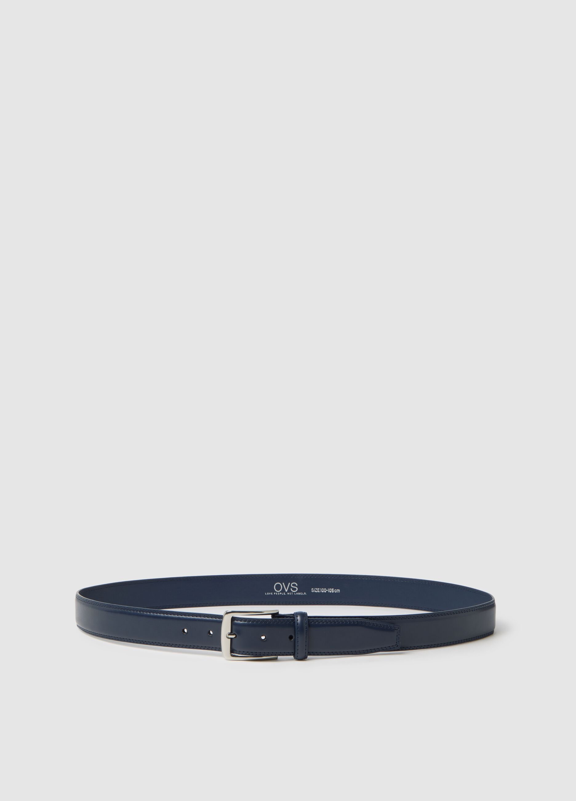 Blue Genuine Leather Belt