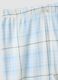 Blue pure organic cotton pyjamas with teddy bear for girls_3