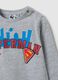 Grey cotton children's top with Superman_3