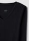 Black stretch modal crew-neck T-shirt, regular fit_1