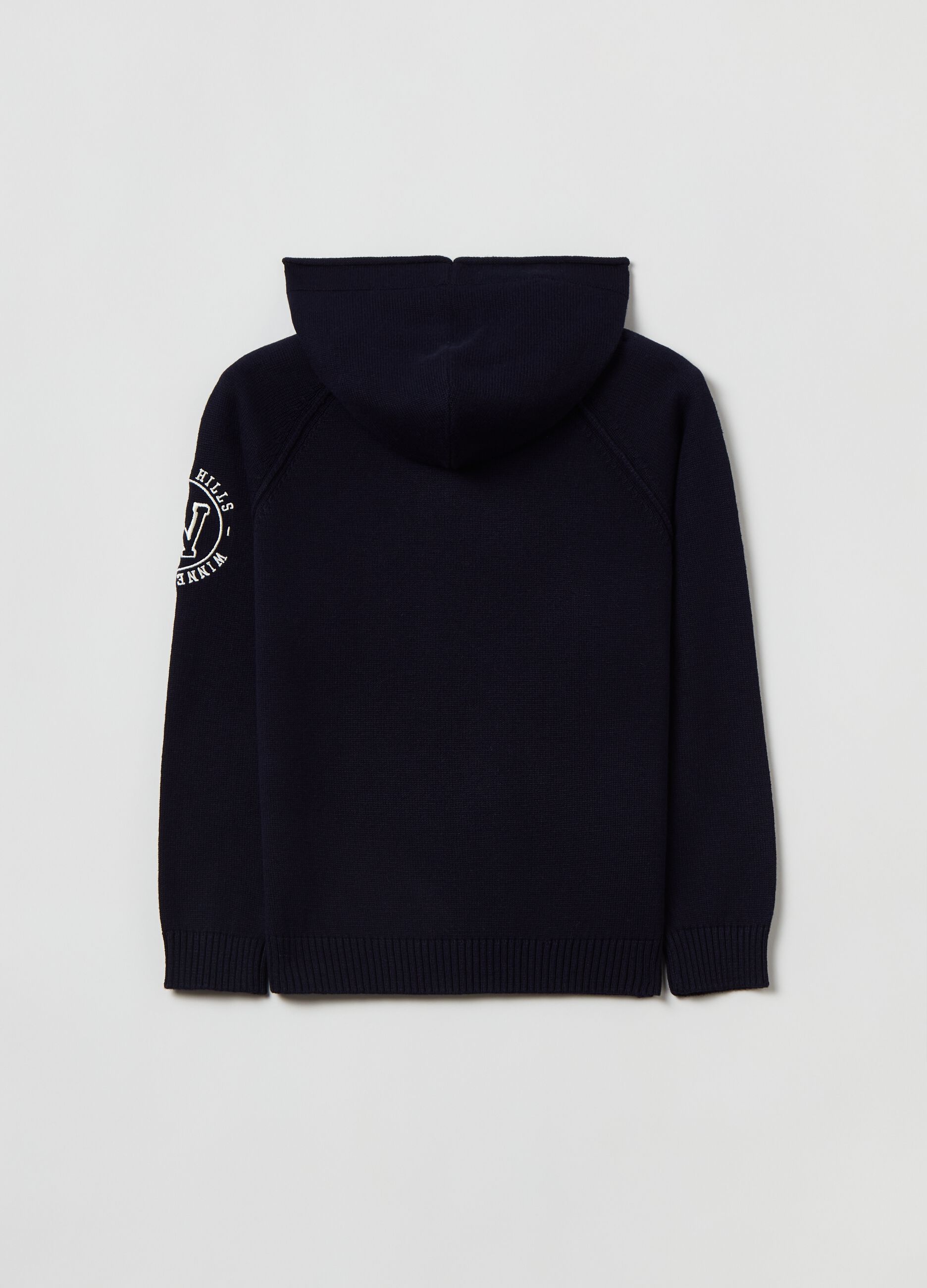 Felpa in maglia con cappuccio Blu Notte OVS KIDS da Bambino OVS