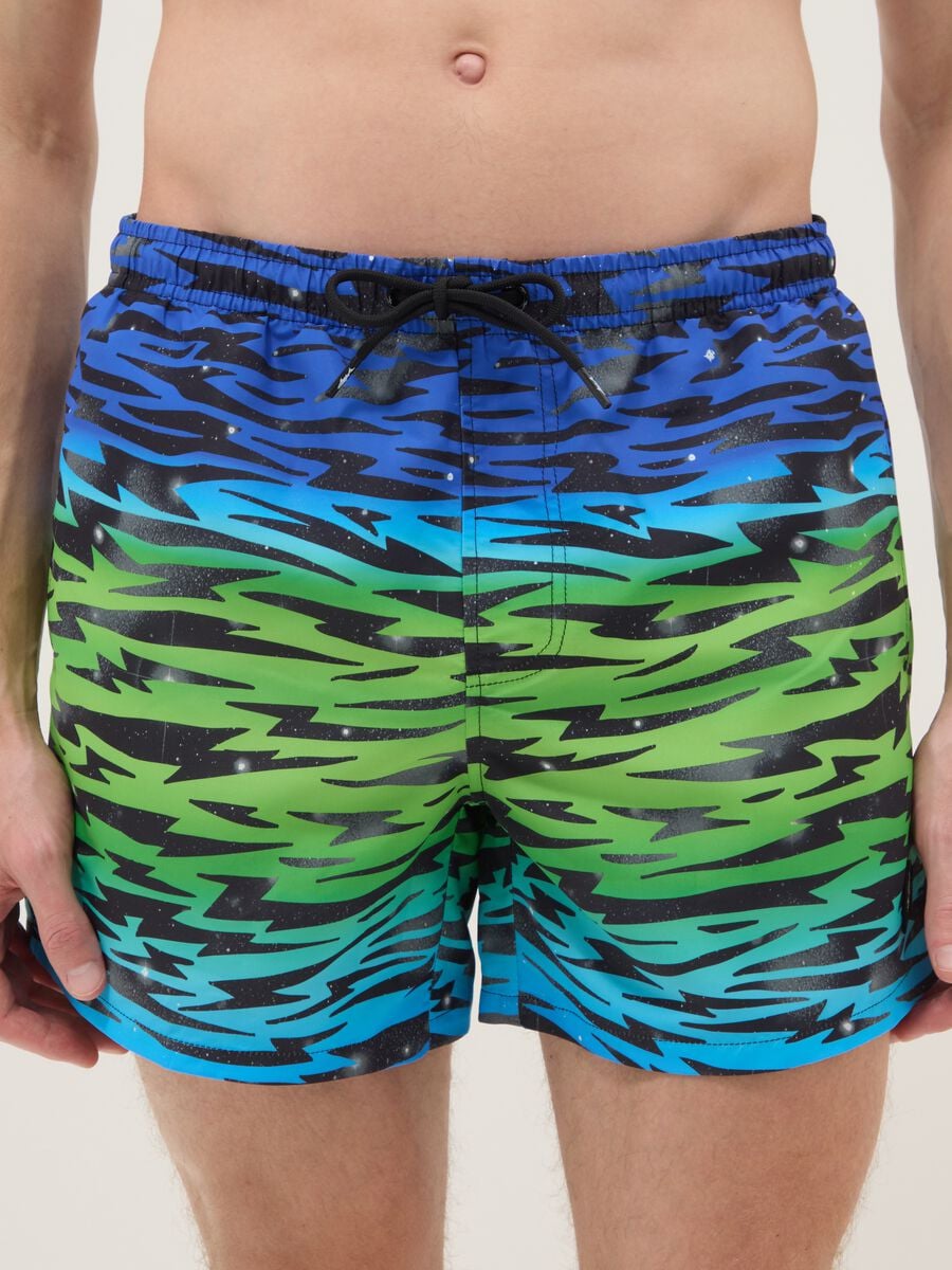 Multicolour patterned swim shorts_1
