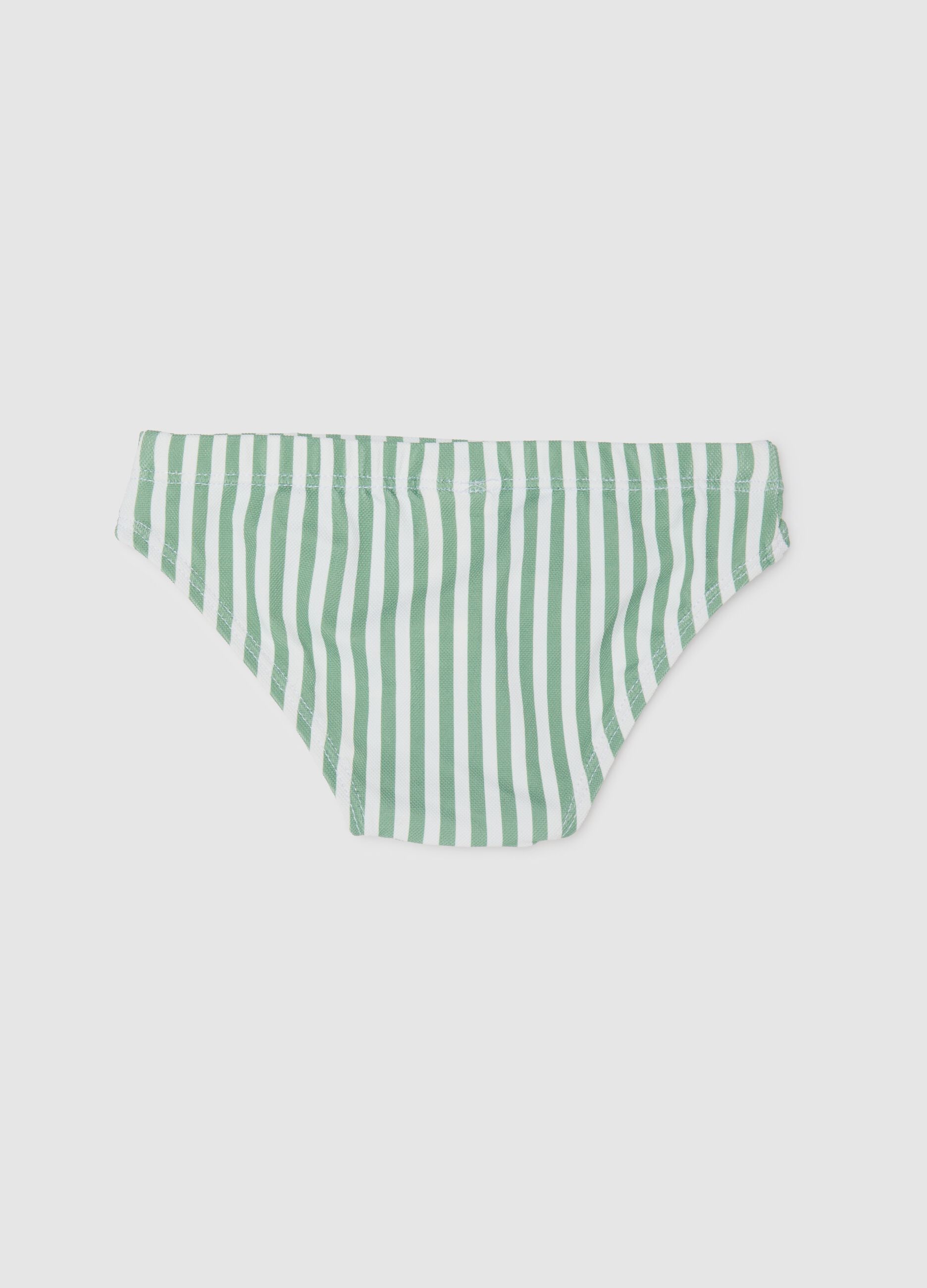 Boys’ swim briefs in multicoloured stretch fabric
