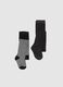 Two-Pack of Long Striped and Glitter Socks_0