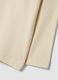 Sand-coloured organic cotton overfit T-shirt with print_3