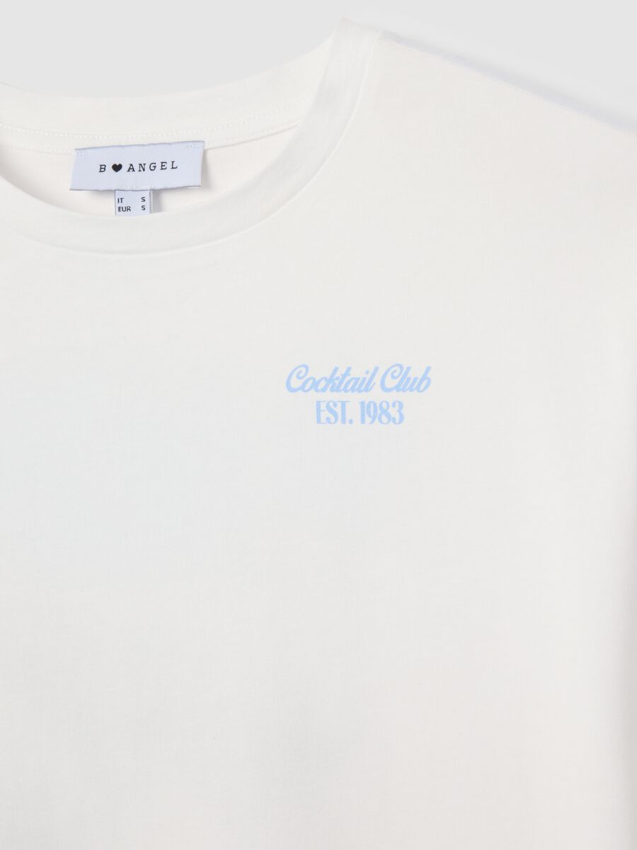 Women's white pure cotton T-shirt relaxed fit_5