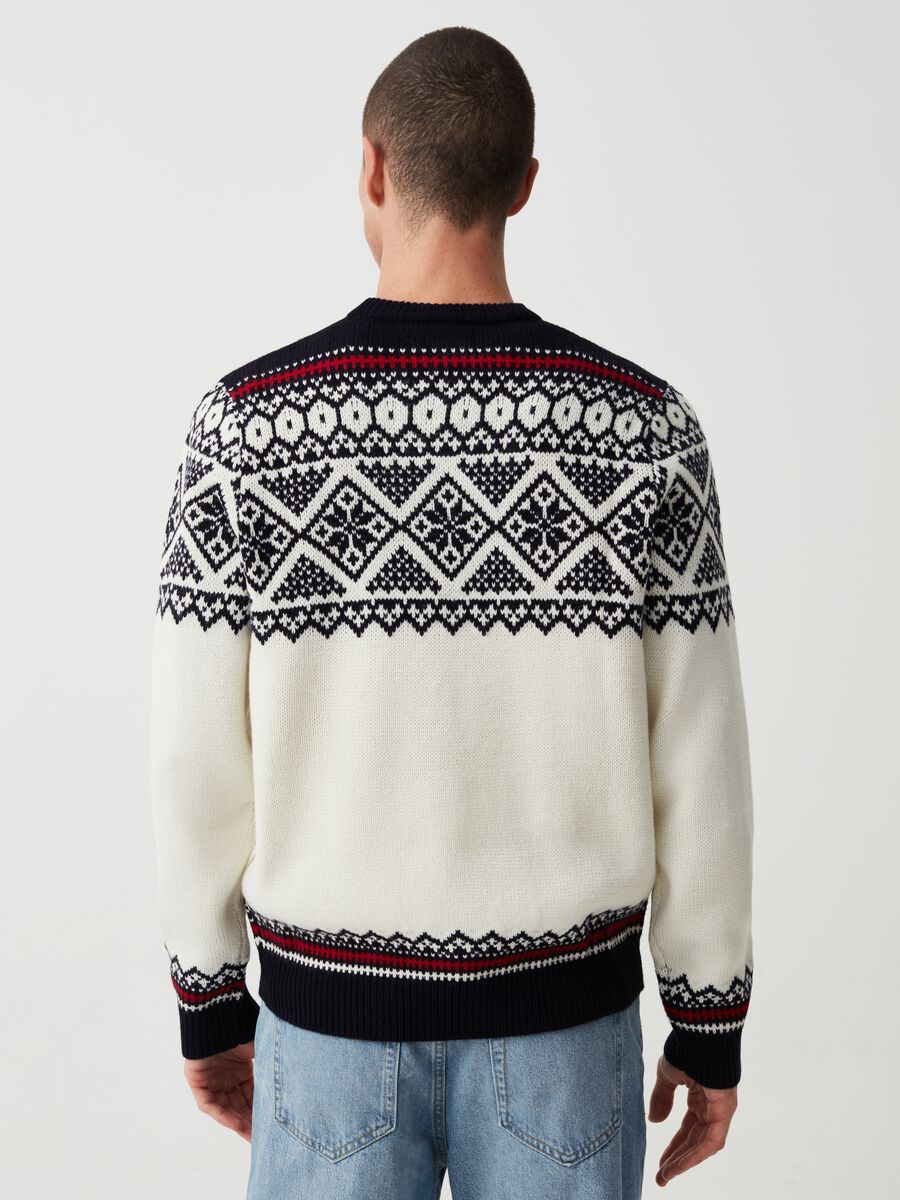 Pullover con motivo norvegese jacquard_2